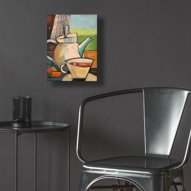 «Tea Time» par Tim Nyberg, H 16 po x l 12 po x P 0,13 po