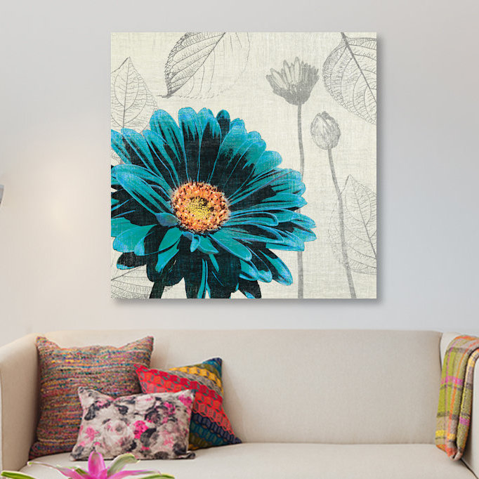 " A Touch Of Colour II " by Tandi Venter, No Matte, Black Framed Canvas, 18" H x 18" W x 1.5" D