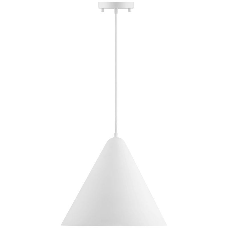 Ford LED Pendant - Replaceable LED - 14.25" Dia, Matte White