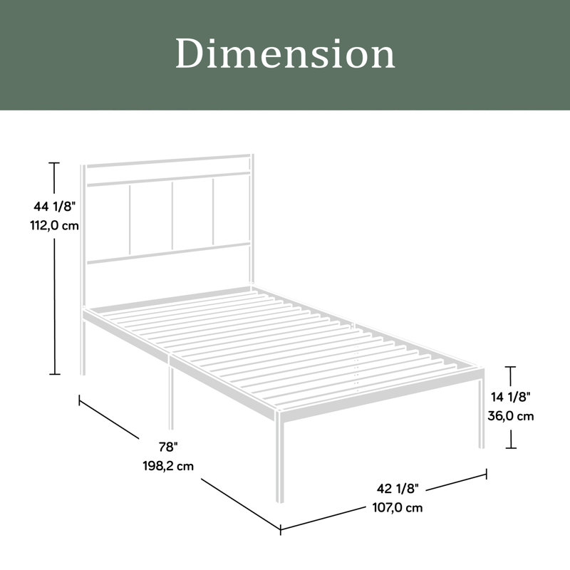 Twin Platform Bed With Headboard