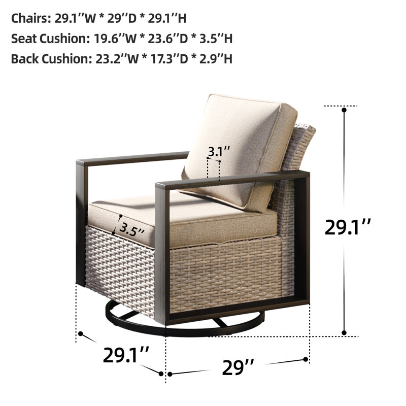 Ensemble de 2 chaises longues Blanaid, Beige