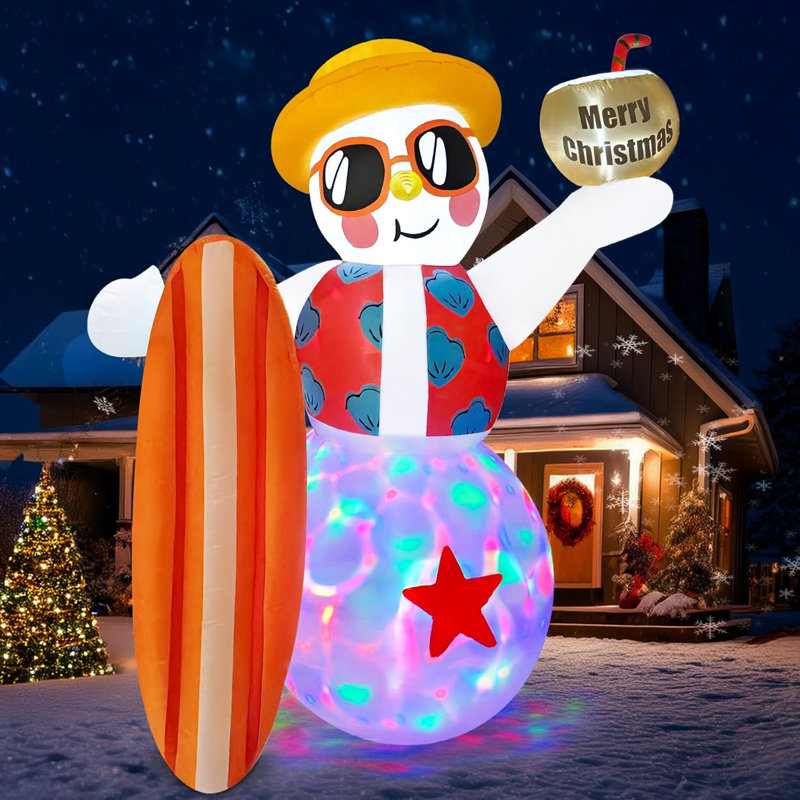 Christmas Hawaii Snowman Vinyl