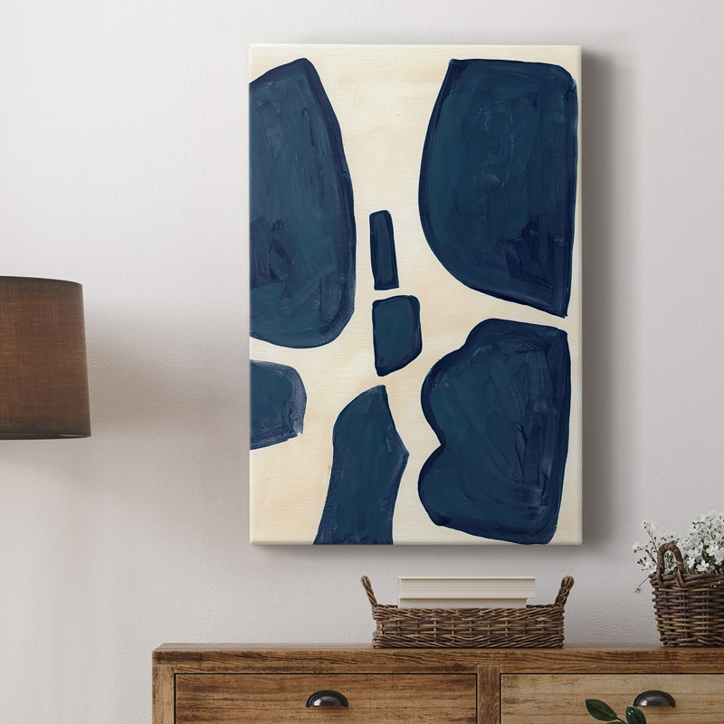 Pièces bleues II - galerie Cavas sur mesure, H 18 po x l 12 po