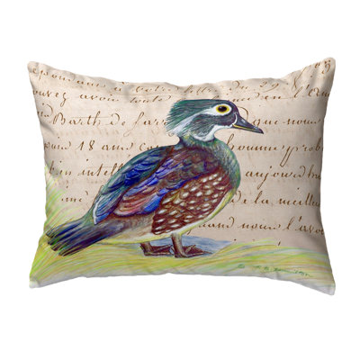 Coussin lombaire intérieur/extérieur script Female Wood Duck