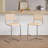 Crumley Natural Rattan 24.3" Counter Stool with Cane Rattan Back and Metal Frame-957660059-957660052