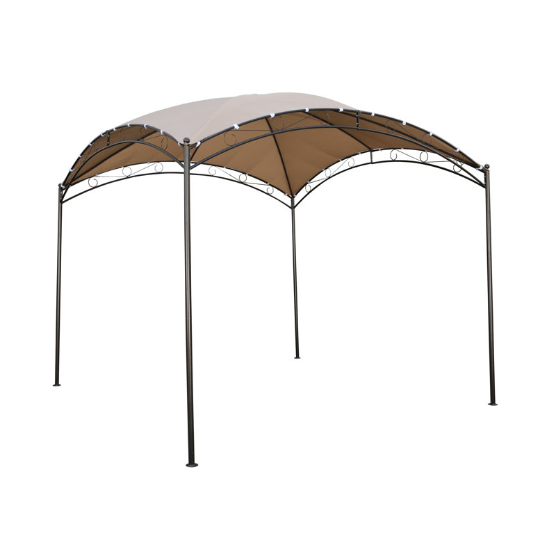 Patson 10 Ft. W x 10 Ft. D Steel Party Tent, Khaki