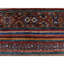 Tapis en laine pure noué à la main 3 pi 7 po x 4 pi 8 po rouge super Kazak Khorjin