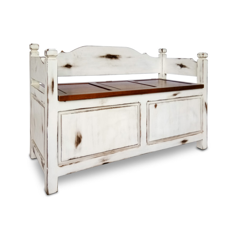 Solid Wood Storage Bench