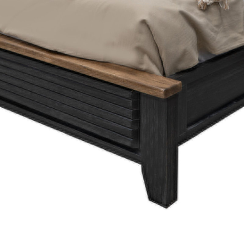 Pie Solid Wood Standard Bed, King