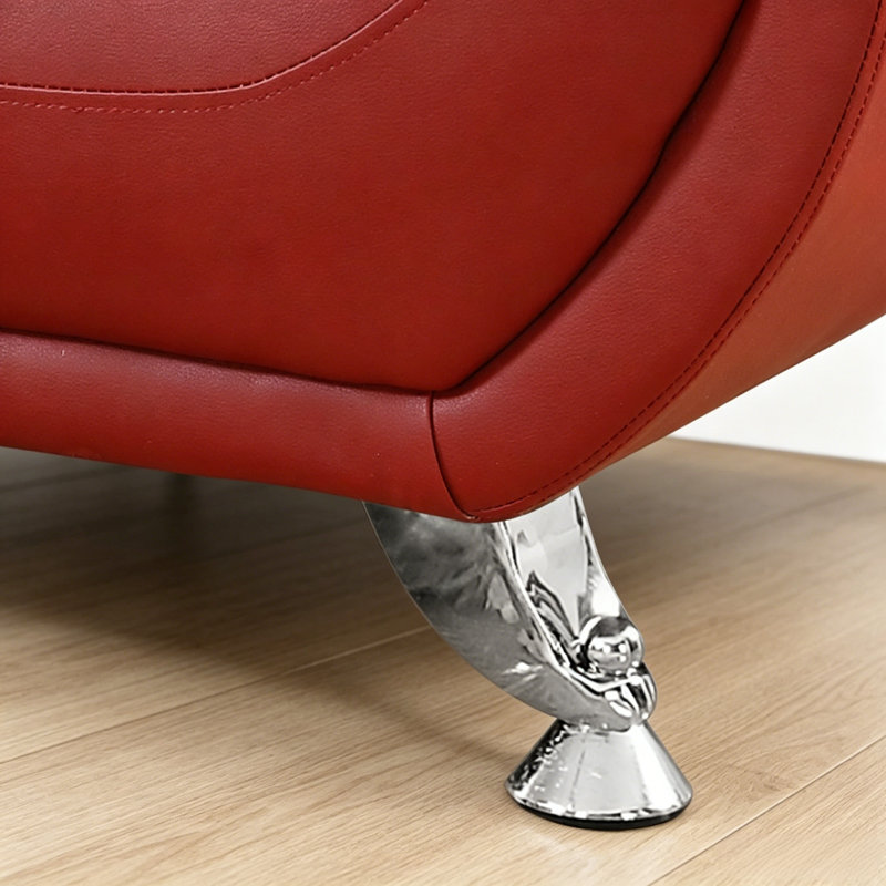 Canapé Kasarah, Red Faux leather