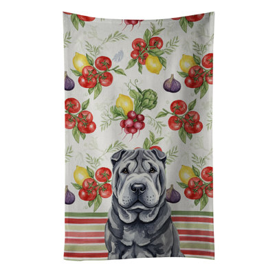 Torchon noir Shar Pei