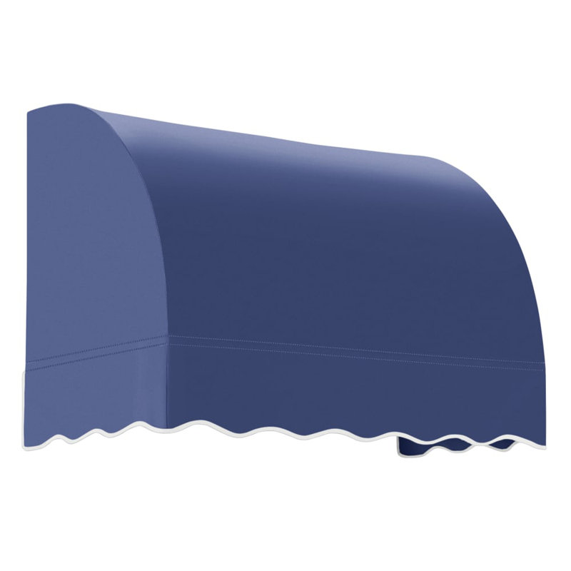 Awntech Savannah Acrylic Fabric Fixed Awning, 44" H x 52.5" W x 36" D, Navy