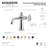 Kingston Brass Wendell Single-Handle 1-Hole Deck Mount Bathroom Faucet with Knurled Handle and Push Pop-Up Drain-91111347