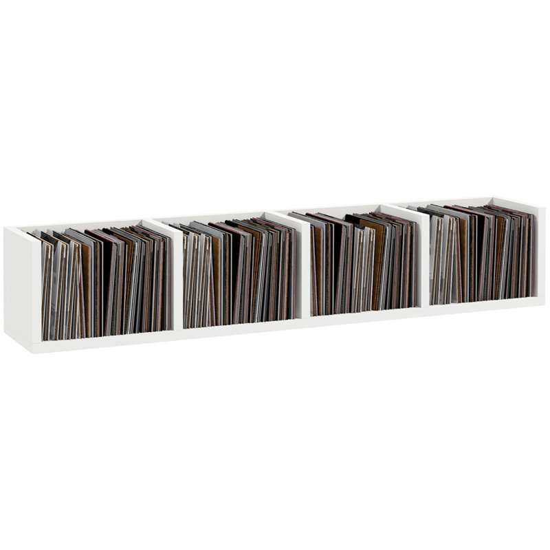 18cm H Media Shelves, White
