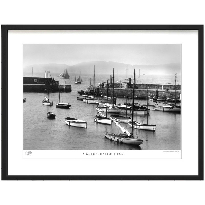 Paignton, Harbour 1922 by Francis Frith - Single Picture Frame Print, 45cm H x 60cm W x 2.3cm D