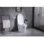 Toilette ronde intelligente en blanc brillant