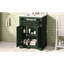 Meuble-lavabo de 61 cm (24 po) avec lavabo en céramique, 2 portes, 1 tiroir basculant, design compact, esthétique contemporaine, quincaillerie assortie, armoire intégrée à 2 portes, style moderne