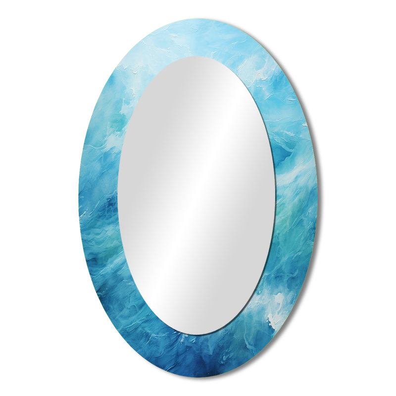 Miroir mural azur bleu lagon bleu azur, 36 po x 24 po
