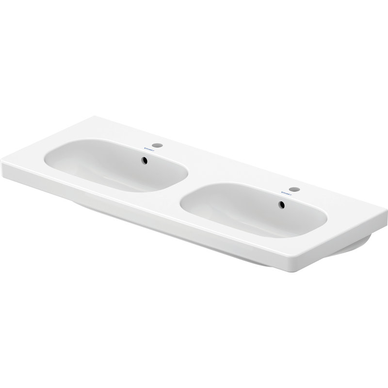 Lavabo de salle de bain mural en céramique avec trop-plein 7 po Duravit D-Code