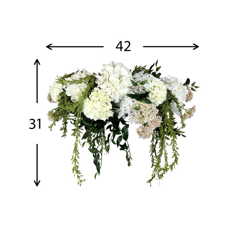 Hydrangea And Sedum Chandelier
