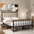 Banesa Metal Platform Bed-1561956895