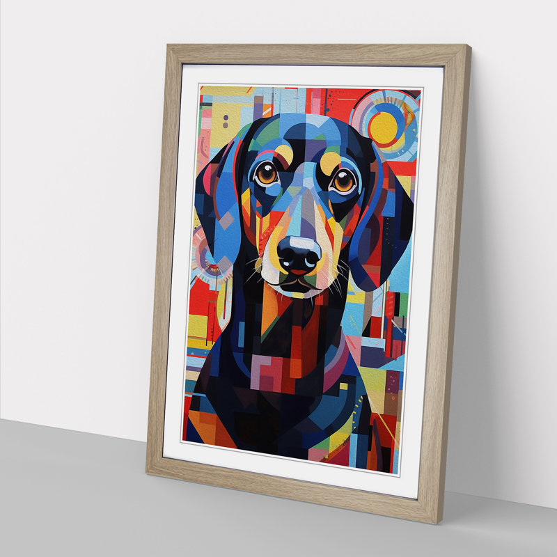 Single Picture Frame Wall Art, 34cm H x 25cm W, Oak Framed