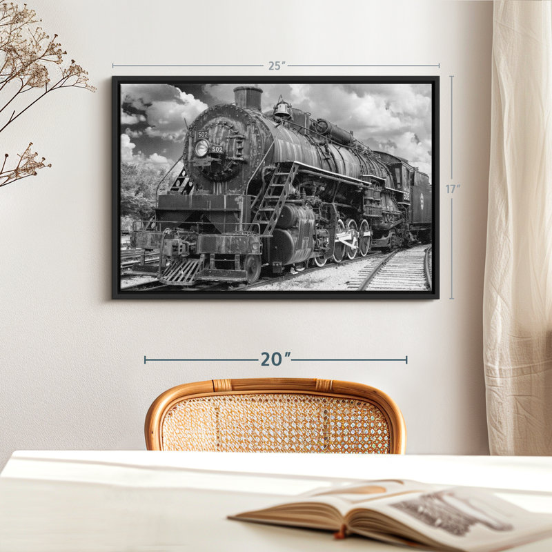 " Steam Engine Train Wall Art ", 17" H x 25" W