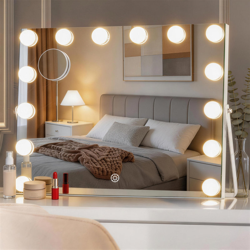 Miroir de maquillage lumineux