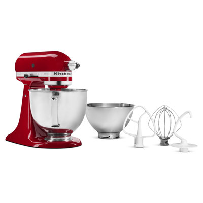 Value Bundle Artisan Series 5 Quart Tilt-Head Stand Mixer with additional 3 Quart bowl