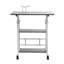 Height Adjustable Mobile Overbed Table with Wheels-43397150