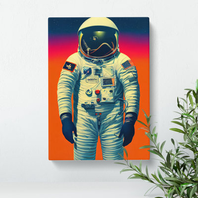 Bold Astronaut - Wrapped Canvas
