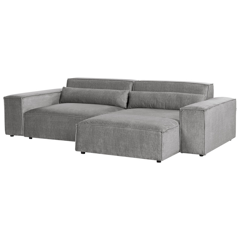 Boleslovas Sofa & Chaise, Right Hand Facing, Grey