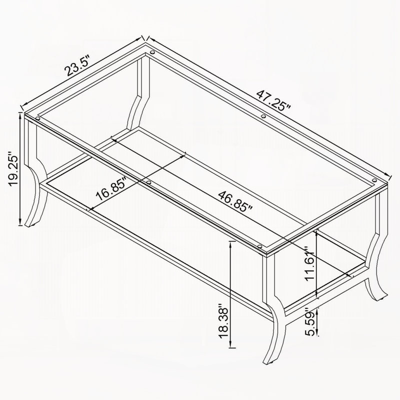 Ensemble de 3 tables basses chromées