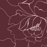 Flower Sketch Floral Peel & Stick Wallpaper by Jamie Graney