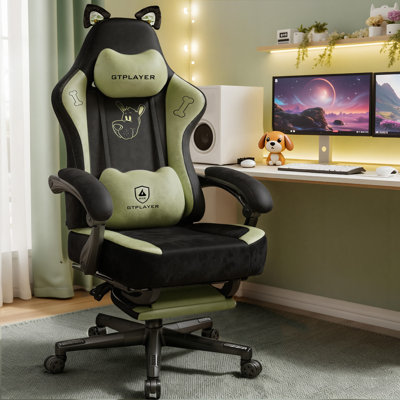 Marlow Home Co. Adjustable Backrest-Height and Adjustable Height PC & Racing Game Chair