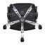 Chaise de bureau pivotante noire avec roulettes