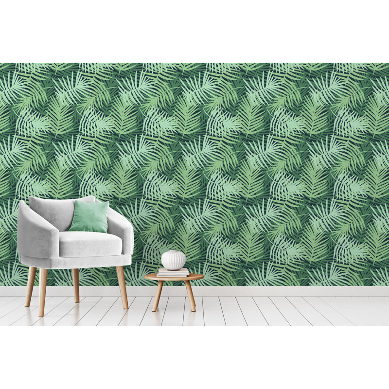Panneau de papier peint Benthe, L 4 po x l 24 po, Vert