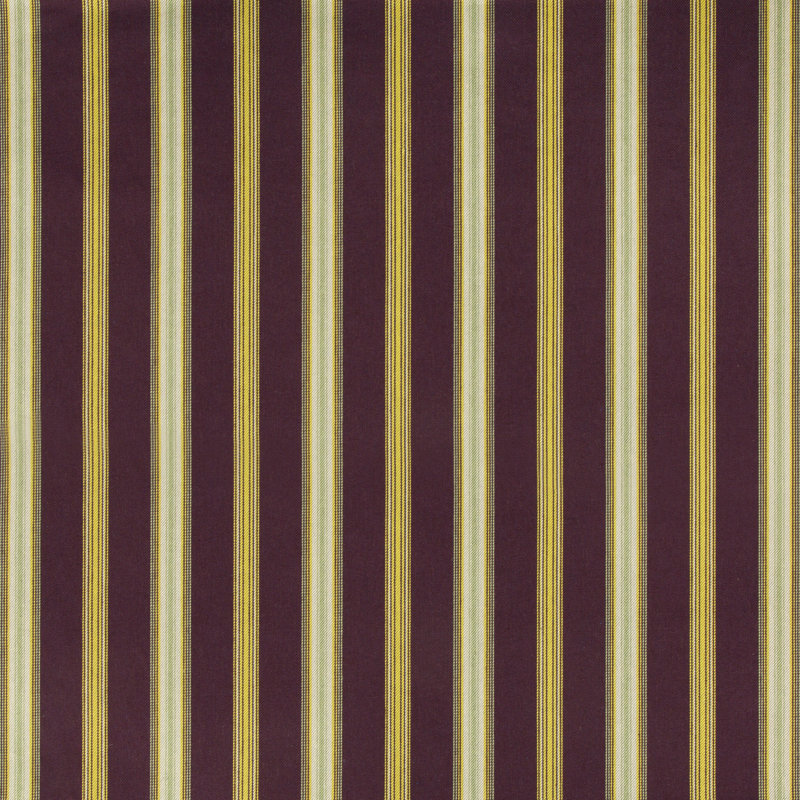 Spencer Canfield Stripe Fabric, Aubergine