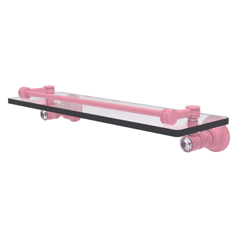 Tablette flottante Carolina, H 3,3 po x l 16 po x P 5,54 po, Rose