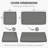 Cartert 3Pcs Outdoor Cushion Cover Set And Patio Seat Cushion Covers, Only Covers-1443181177