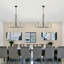 Luminaire suspendu de style lustre minimaliste moderne à 6/8 lumières pour salle à manger Velleda-100088795-93620203