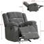 Fauteuil inclinable de cinéma maison en chenille de 79,9 po de largeur-705195038