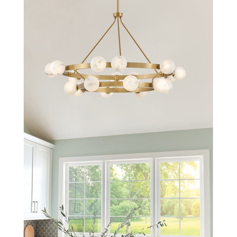Selene 18 - Light Wagon Wheel Chandelier