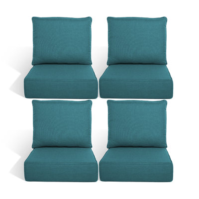 Outdoor 6'' Replacement Cushion Set Seat / Back Cushion