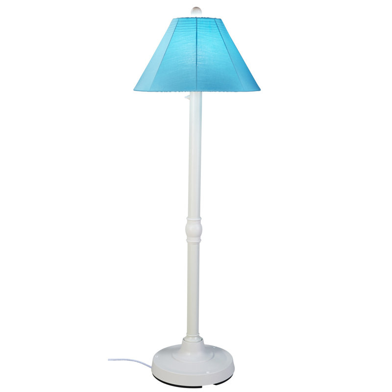 Lampe sur pied 60 po Lucio, Bronze, Lin beige antique