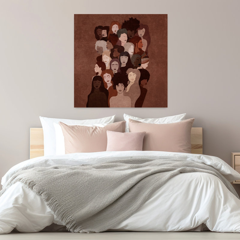 «Unity Of Shades», art mural abstrait moderne, H 32 po x l 32 po