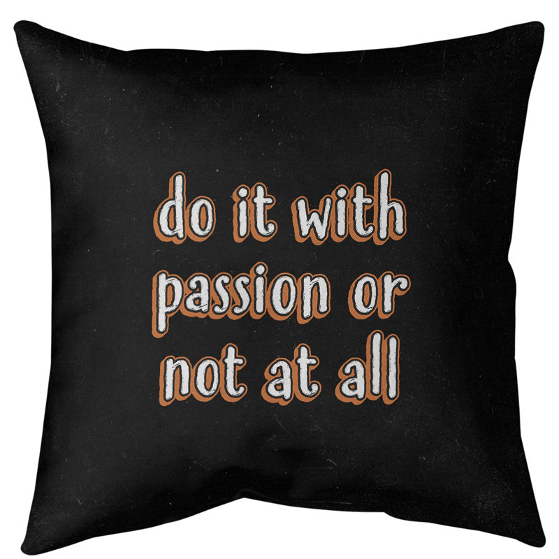 Coussin de sol inspiration passion, H 28 po x l 28 po, Orange