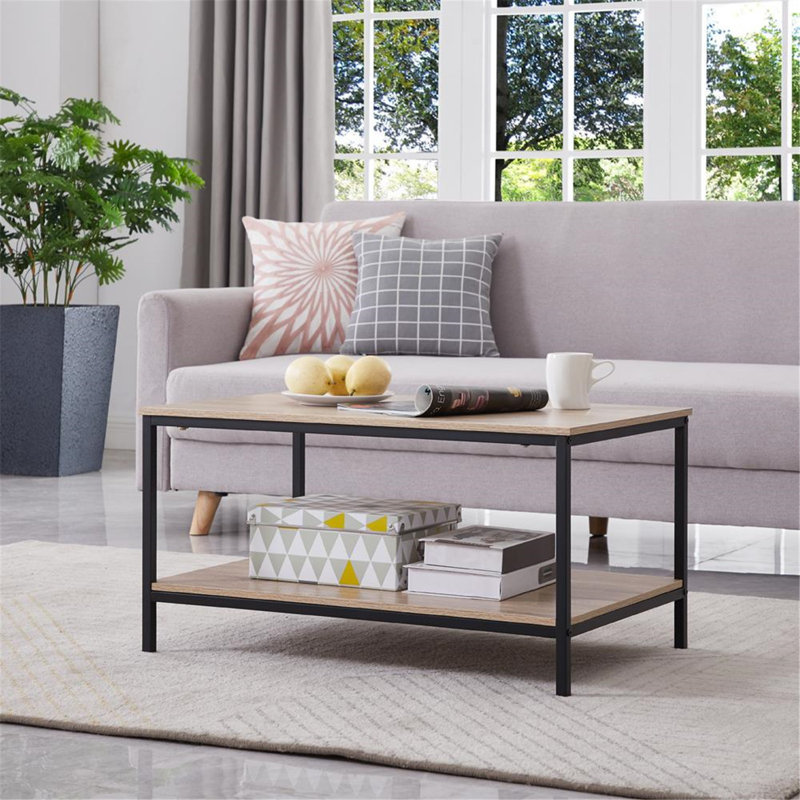 Cieana Solid Wood Top Coffee Table