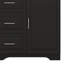 Grande armoire de rangement, garde-manger autoportant moderne avec 3 portes, 3 tiroirs de rangement, armoire avec tablette réglable pour salle de bain, bureau-355277294