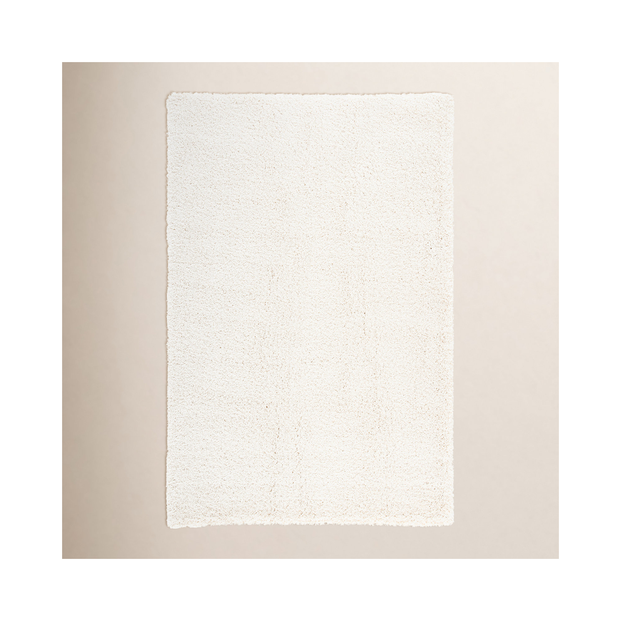 100% Polypropylene Ivory Rug, Rectangle 6' x 9'